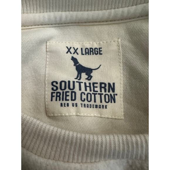 Southern Fried Cotton Lauren Sweatshirt in coconut sz XXL - Picture 4 of 5